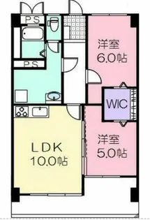 大羽マンション【602号室】の間取り