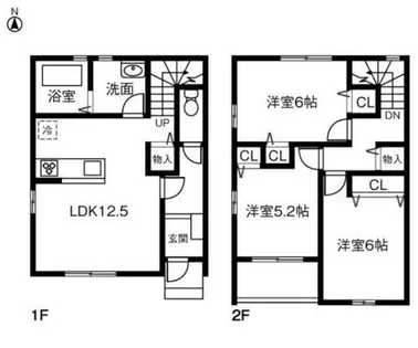 LARK北山【1階】の間取り