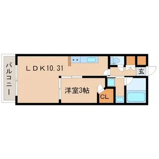 プレジオ尼崎【5階】の間取り