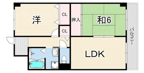 パレス兵庫駅前通【4階】の間取り