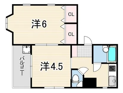 マーブル岡本【4階】の間取り