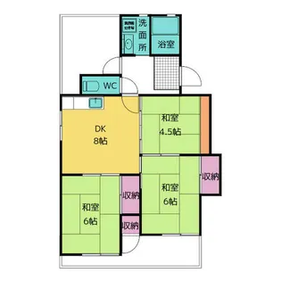 3DKの間取り画像