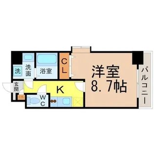 PRESTAGE名駅(プレステージ名駅)【7階】の間取り