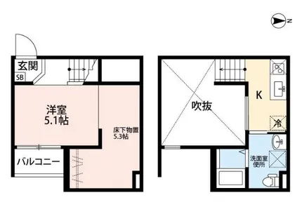 ルミエール十一番町【1階】の間取り