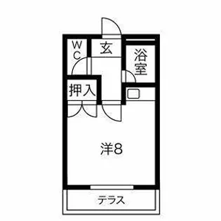 Tーコーポ【2階】の間取り