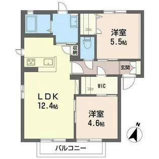 ディアス桜坂【1階】の間取り