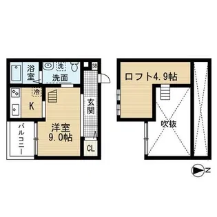 ベーセーベージェー【2階】の間取り