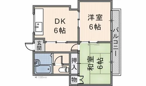 マツラハイツ【201号室】の間取り