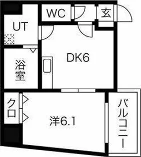 ES-Grande Minamimorimachi【1階】の間取り