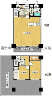 タイホウハイツ敷津4番館【9階】の間取り