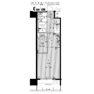 グランフォーレラグゼ博多【1103号室】の間取り