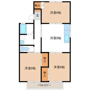 ユーミクラ3【2階】の間取り