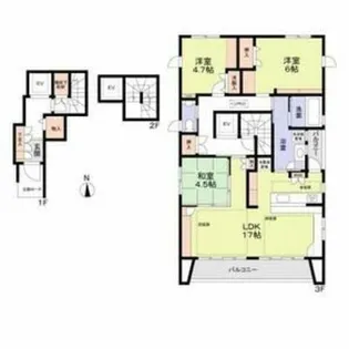 フォレストメゾン雅【3階】の間取り