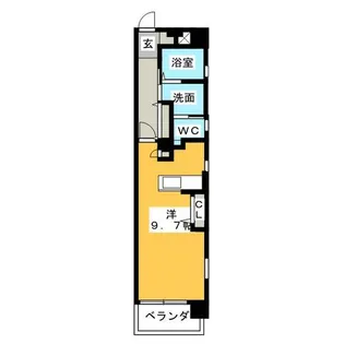 RIVO浅間町【8階】の間取り