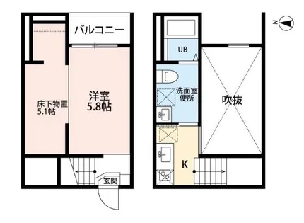 愛知県名古屋市中川区大塩町3丁目【アパート】の間取り