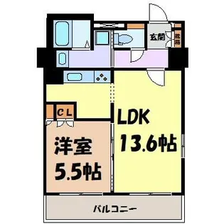 パークアクシス名駅南【10階】の間取り