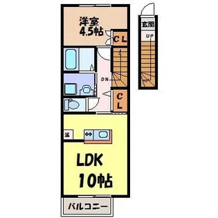 ハウス北原【2階】の間取り