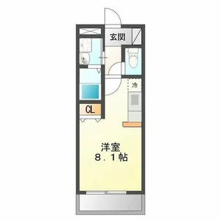 ウイング天伯 A【105号室】の間取り