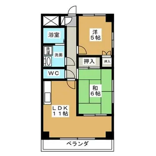 サンモールNAGATA【3階】の間取り