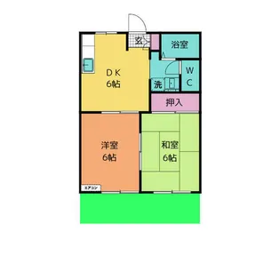 森越ハイツ【1階】の間取り