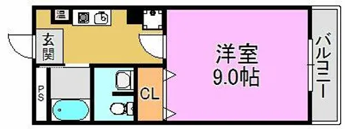 美津和ビル【5階】の間取り