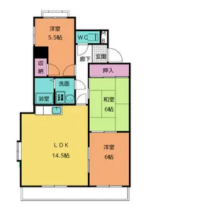 ドミール藤井【2階】の間取り