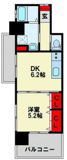 ミーナ原町【501号室】の間取り