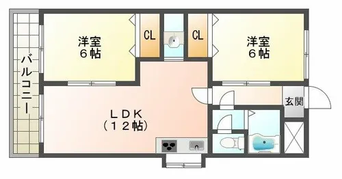 ラムール星陵台【3階】の間取り