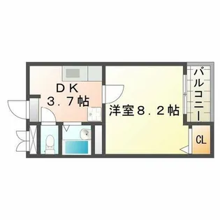 コンフォート宮本町【1階】の間取り