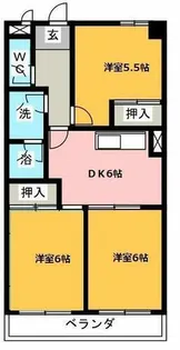ソレアード川添【3階】の間取り
