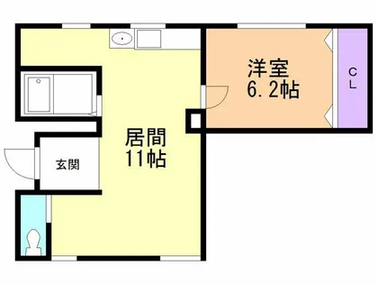 エムケーハイツ【202号室】の間取り