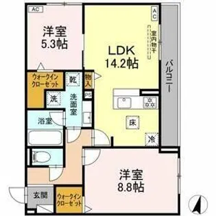 アメニティコート【2階】の間取り