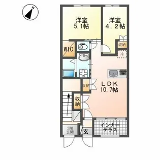 グレイスハイツ太閤【1階】の間取り