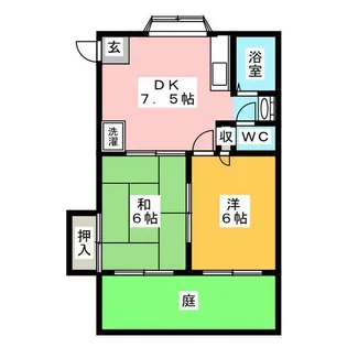 メゾンハスミ【1階】の間取り