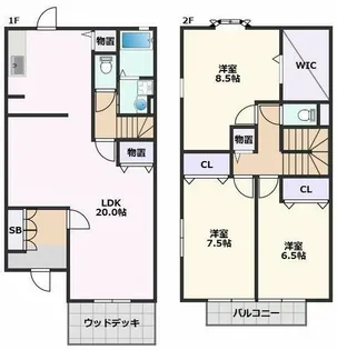アロマコート A【1階】の間取り