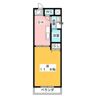 パセオ助光【1階】の間取り