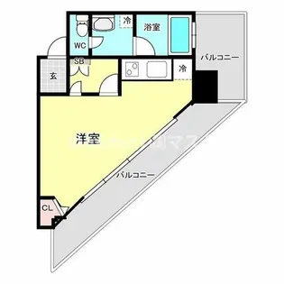 セルン新町【10階】の間取り