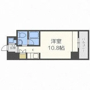 アーデンタワー南堀江【10階】の間取り