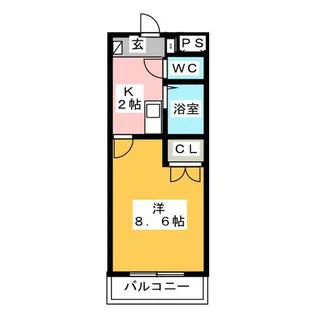 ヤマトマンション大畑Ⅰ【1階】の間取り