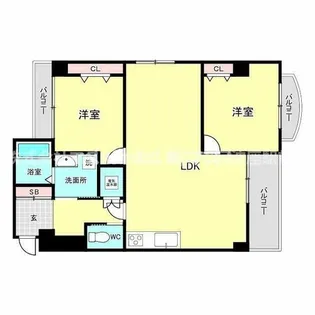 藤和新町コープ【3階】の間取り