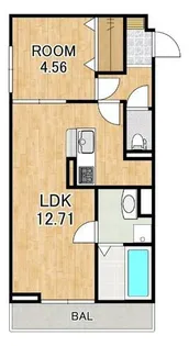 The Bonds 北中小路【3階】の間取り