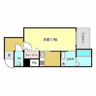 ルミエール難波【8階】の間取り