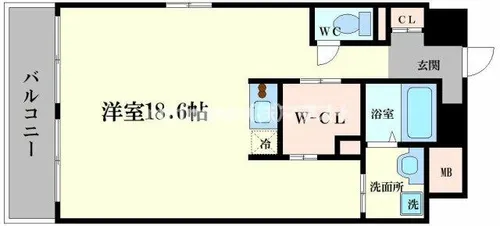 Wolf Pack Apartment【9階】の間取り