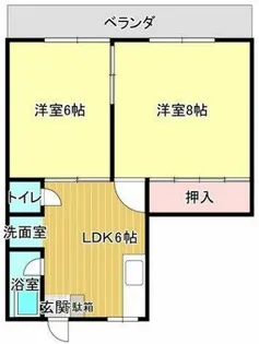 小西ビル【2階】の間取り