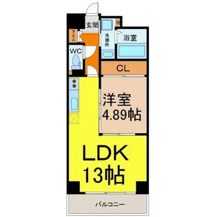 ルーエ千種【13階】の間取り