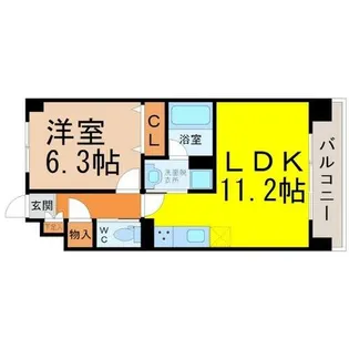 レージュ桜山【2階】の間取り
