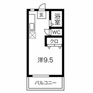 悠々荘【2階】の間取り