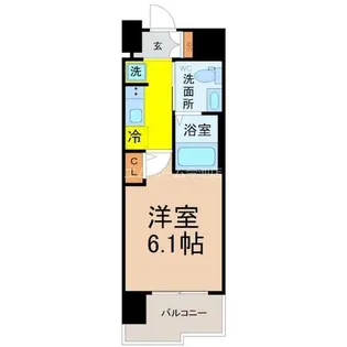 Live Casa堀田(ライブ)【7階】の間取り