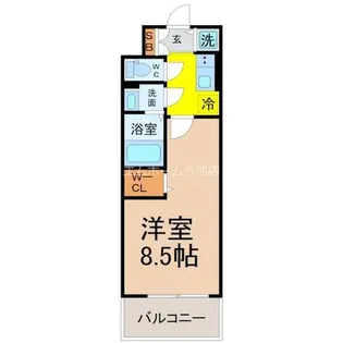 エスリード今池ルミナス【9階】の間取り