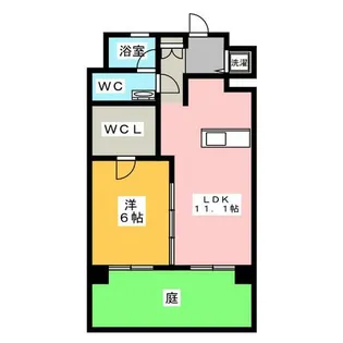 PARKSIDE KUNO【1階】の間取り